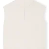 Store GANNI Oversized Zipper Vest Egret
