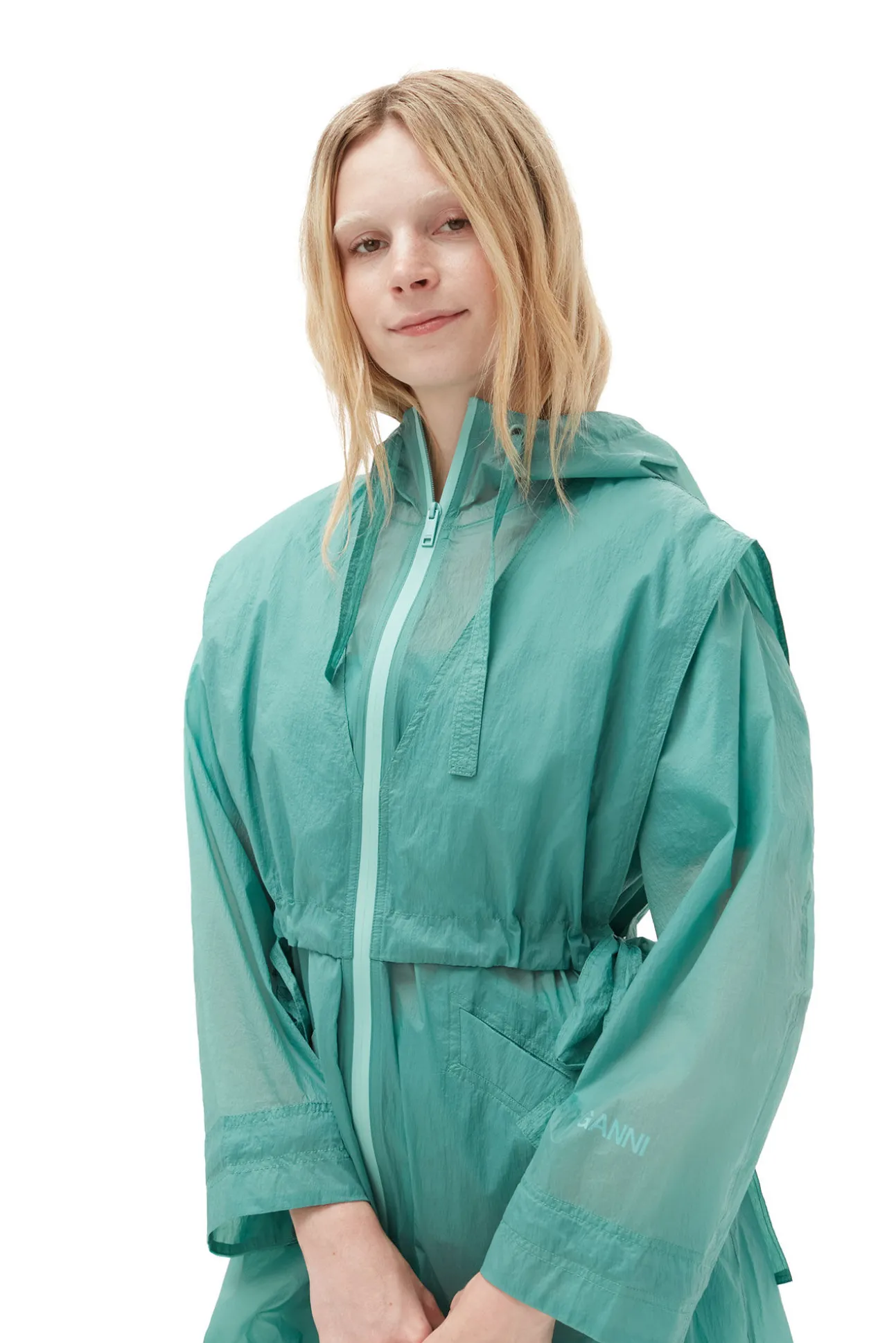 Outlet GANNI Oversize-Mäntel Mit Reisverschluss Canton
