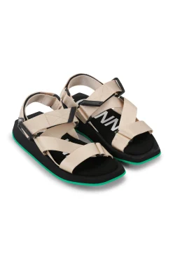 Best Sale GANNI Performance-Gurtband-Sandalen Oyster Gray