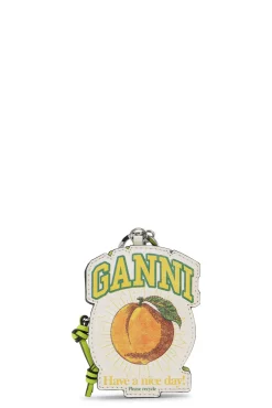 Cheap GANNI Pfirsichfarbene Munzborse Mit Reisverschluss Egret