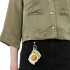 Shop GANNI Pfirsichfarbener Schlusselanhanger Egret