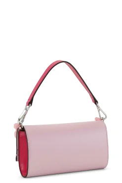 Shop GANNI Pinkes Banner-Envelope-Portemonnaie Mit Kette Pink Nectar