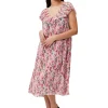 Cheap GANNI Plissiertes Georgette-Midikleid Sugar Plum