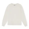Shop GANNI Pullover-Sweatshirt Egret