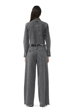 Best Sale GANNI Re-Cut-Jeansjacke Washed Black/Black