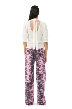 Shop GANNI „Re-Cut“-Magny-Jeans In Uberfarbter Optik Cyclamen