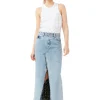 Fashion GANNI Re-Cut-Maxirock Aus Denim