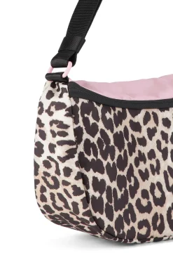 Sale GANNI Recycelte Reporter-Tasche Leopard