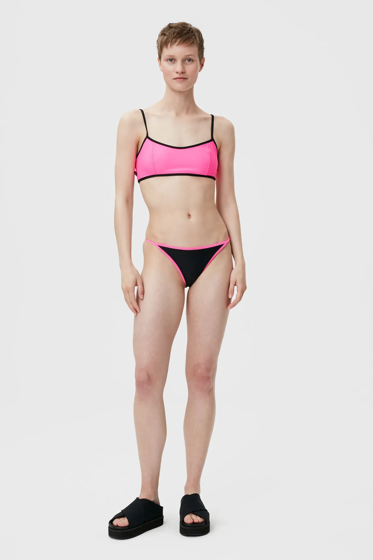 Outlet GANNI Recycled Cutline Mini Briefs Sugar Plum