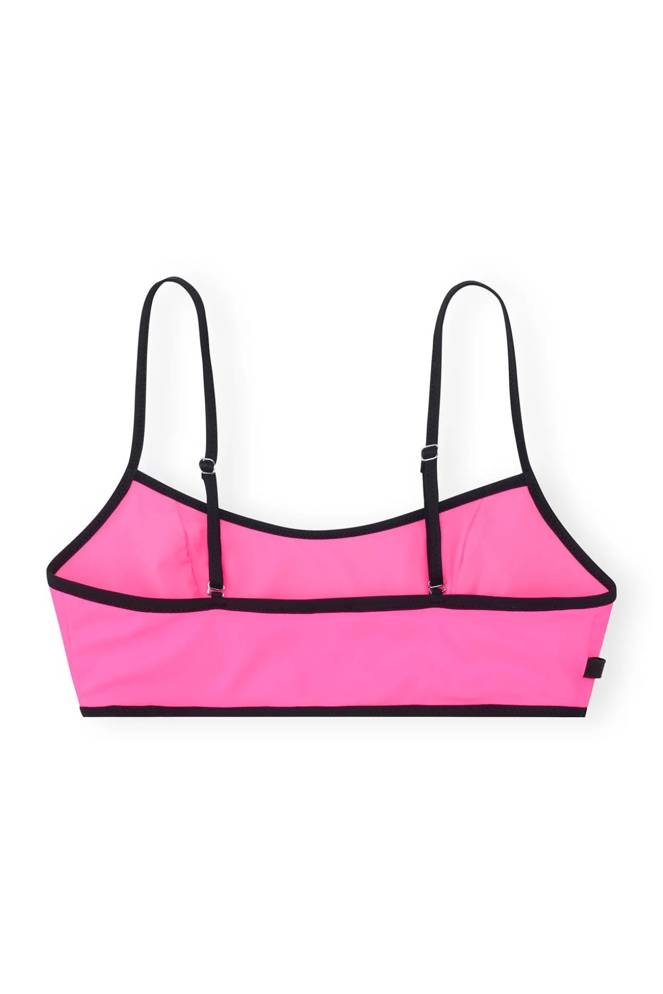 Fashion GANNI Recycled Cutline Sporty Bikini Top Sugar Plum