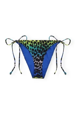 Outlet GANNI Recycled Printed String Bikini Briefs Multicolour