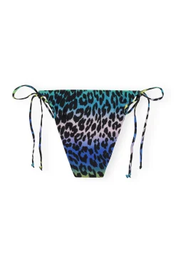 Outlet GANNI Recycled Printed String Bikini Briefs Multicolour