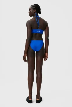 Store GANNI Recycled Solid V-String Bikini Top Daphne