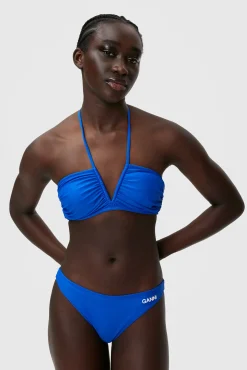 Store GANNI Recycled Solid V-String Bikini Top Daphne