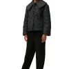 Cheap GANNI Ripstop-Steppjacke Black