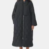 Shop GANNI Ripstop-SteppMäntel Black