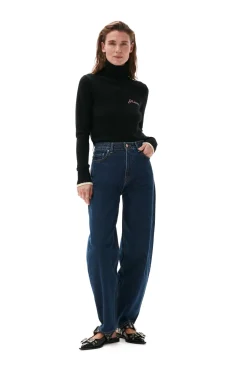New GANNI Rollkragenpullover Black