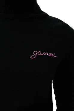 New GANNI Rollkragenpullover Black