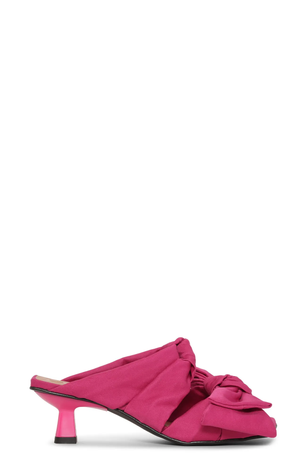 Cheap GANNI Rosa Pantoletten Mit Sanften Schleifen Und Niedrigem Pfennigabsatz Love Potion
