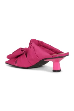Cheap GANNI Rosa Pantoletten Mit Sanften Schleifen Und Niedrigem Pfennigabsatz Love Potion