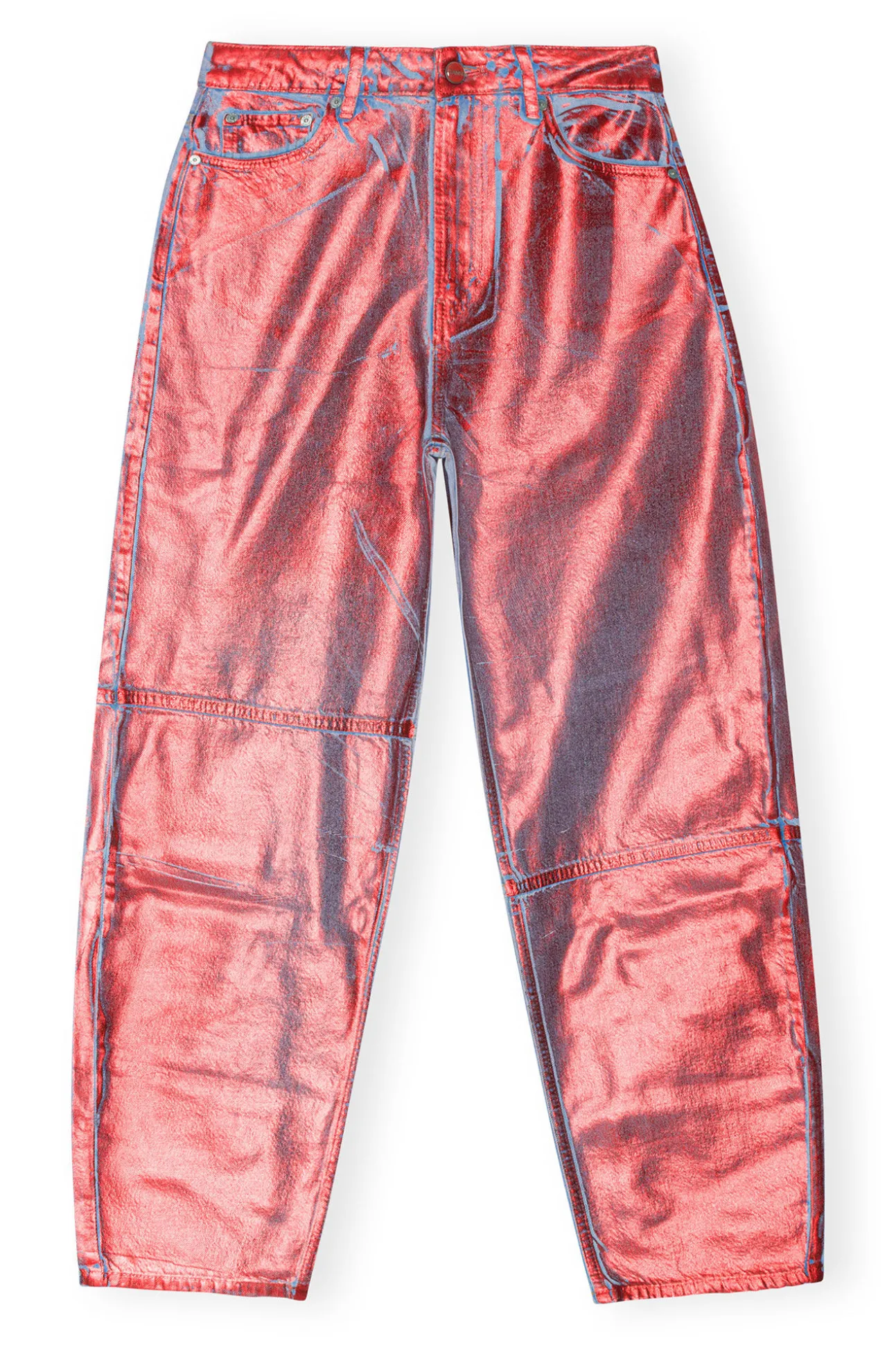 Flash Sale GANNI Rote Foil-Stary-Jeans Red Alert