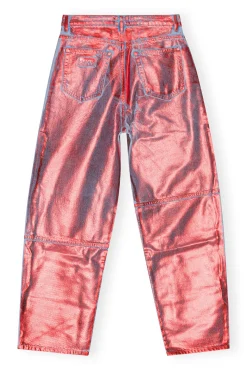 Flash Sale GANNI Rote Foil-Stary-Jeans Red Alert