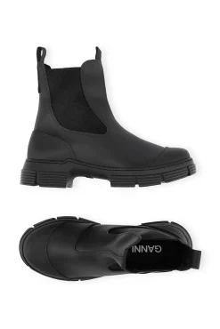 Clearance GANNI Rubber City Boots Black