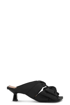 Flash Sale GANNI Sandalen Mit Niedrigem Pfennigabsatz Und Sanfter Schleife Black