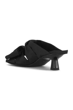 Flash Sale GANNI Sandalen Mit Niedrigem Pfennigabsatz Und Sanfter Schleife Black