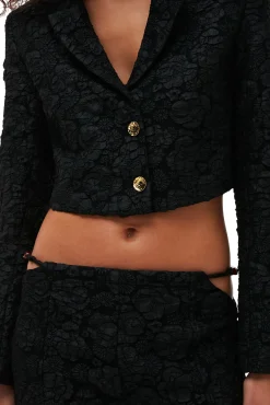 Cheap GANNI Schlaghose Aus Stretch-Jacquard Black