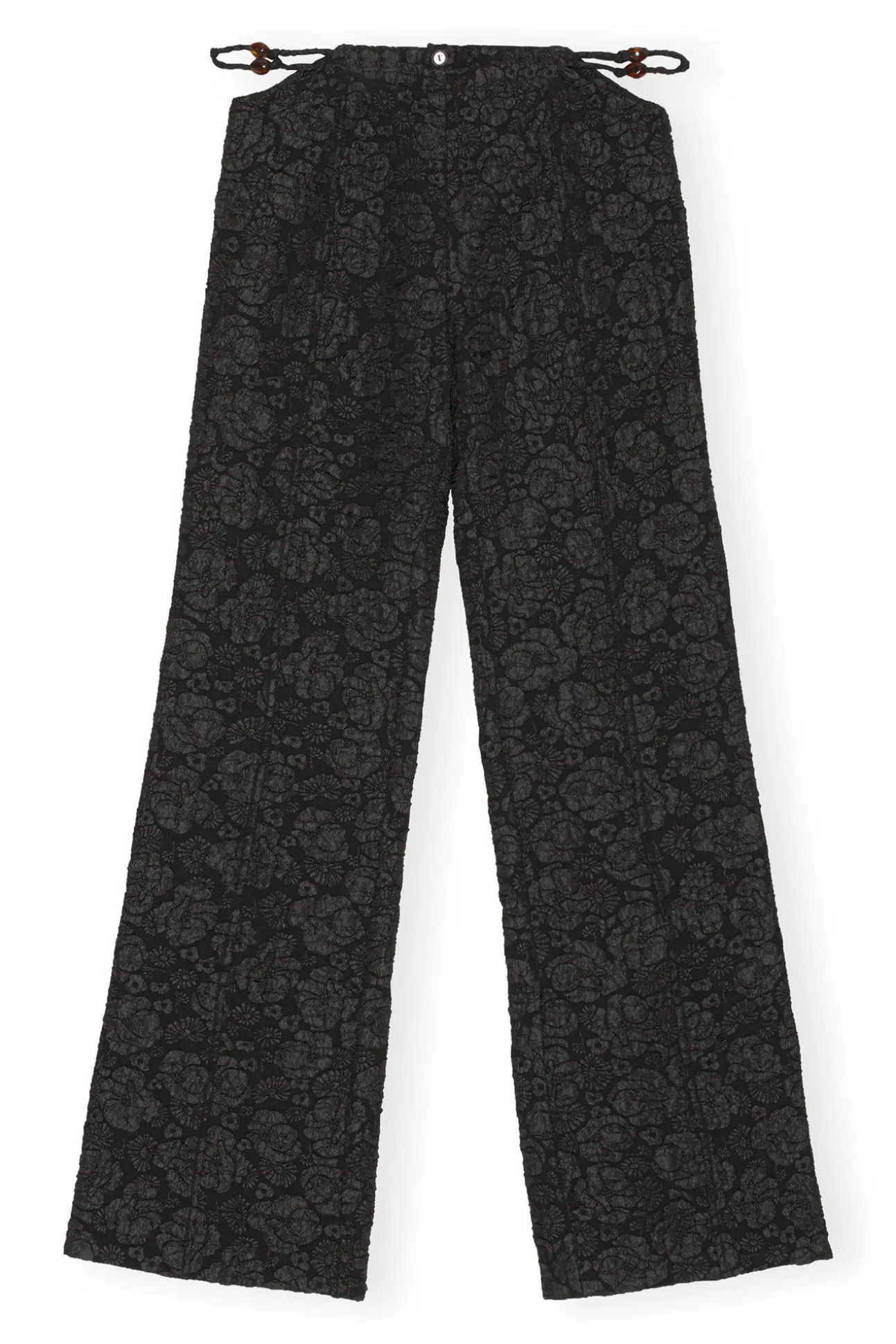 Cheap GANNI Schlaghose Aus Stretch-Jacquard Black