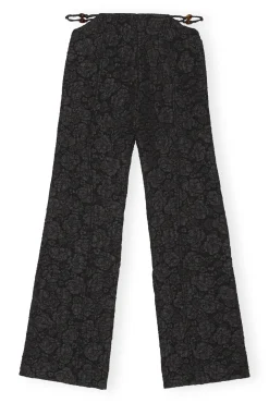 Cheap GANNI Schlaghose Aus Stretch-Jacquard Black