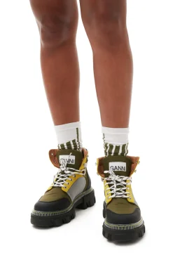 Online GANNI Schnurbarere Wanderstiefel Kalamata