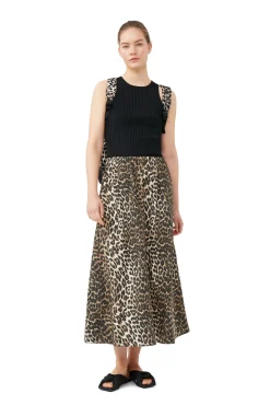 Cheap GANNI Schwarz Meliertes Top Ohne Armel Black