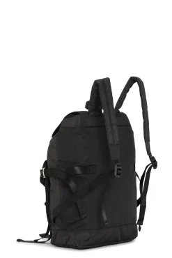 Shop GANNI Schwarzer Rucksack Aus Tech-Gewebe Black