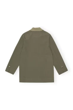 Best GANNI Schwere Twill-Jacke Kalamata