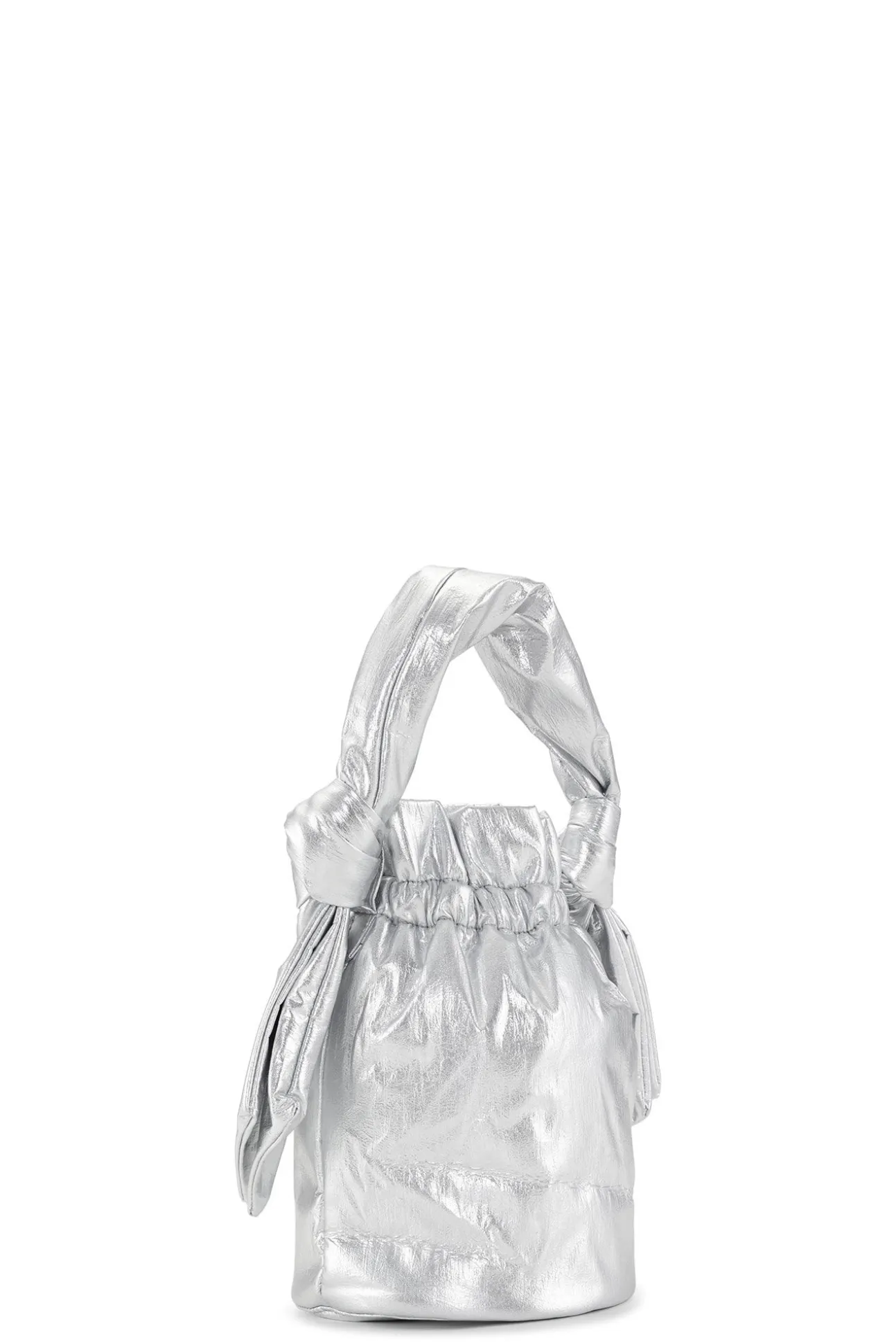 Clearance GANNI Silberne Tasche Mit Geknotetem Griff Fur Besondere Anlasse Silver
