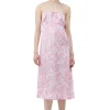 Best GANNI Silk-Stretch-Satin-Slip-Kleid Bonbon