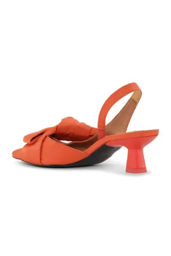 Best GANNI Slingback-Pumps Mit Weicher Schleife Orangeade