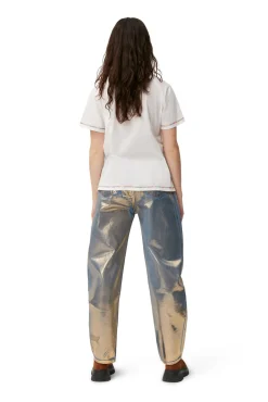 Hot GANNI Smiley-T-Shirt Bright White
