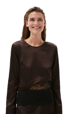 Cheap GANNI Spitzenbluse Mole