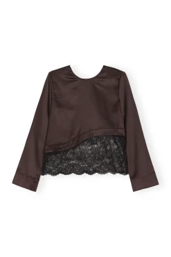 Cheap GANNI Spitzenbluse Mole