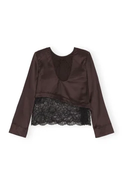 Cheap GANNI Spitzenbluse Mole