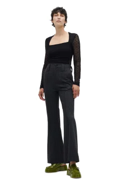 Sale GANNI Spitzen-Bodysuit Black