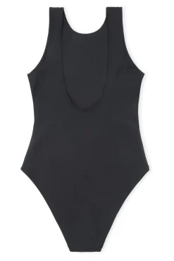 Flash Sale GANNI Sportlicher Badeanzug Black