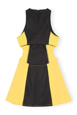 Outlet GANNI Sporty Jersey Tennis Dress Black