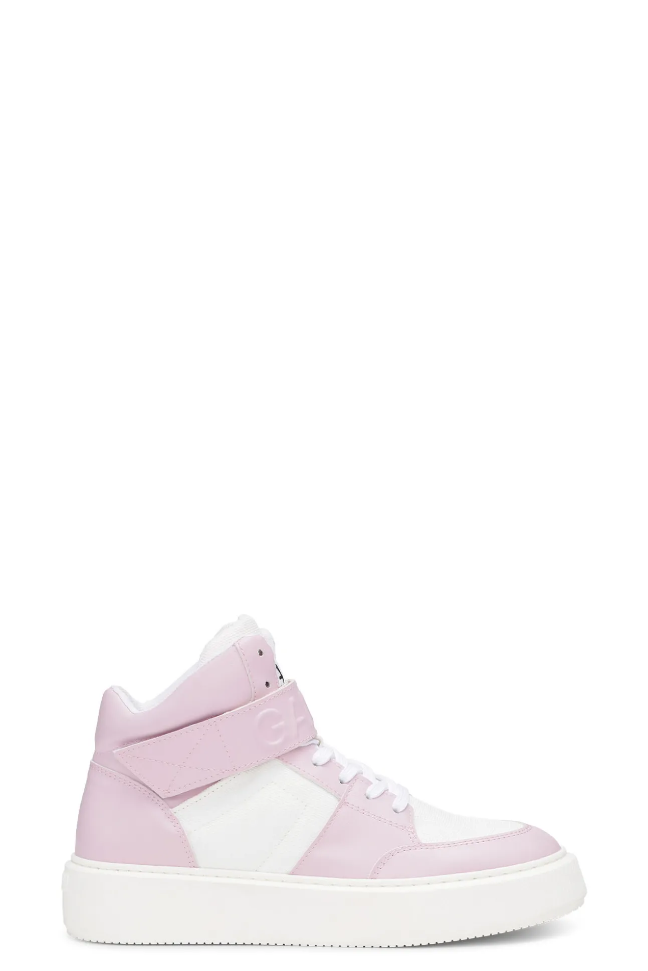 Discount GANNI „Sporty Mix“-High-Top-Sneakers Light Lilac