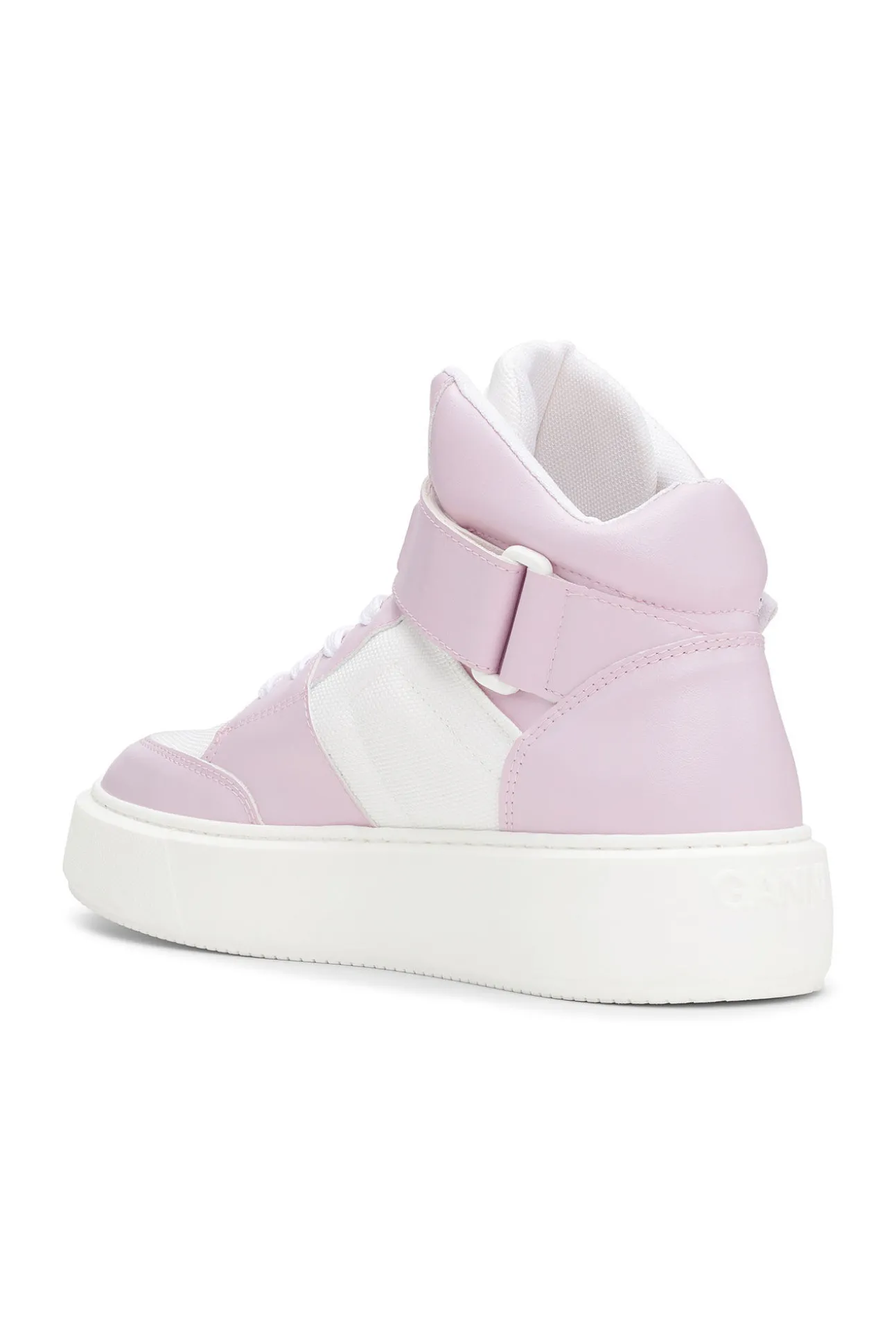 Discount GANNI „Sporty Mix“-High-Top-Sneakers Light Lilac