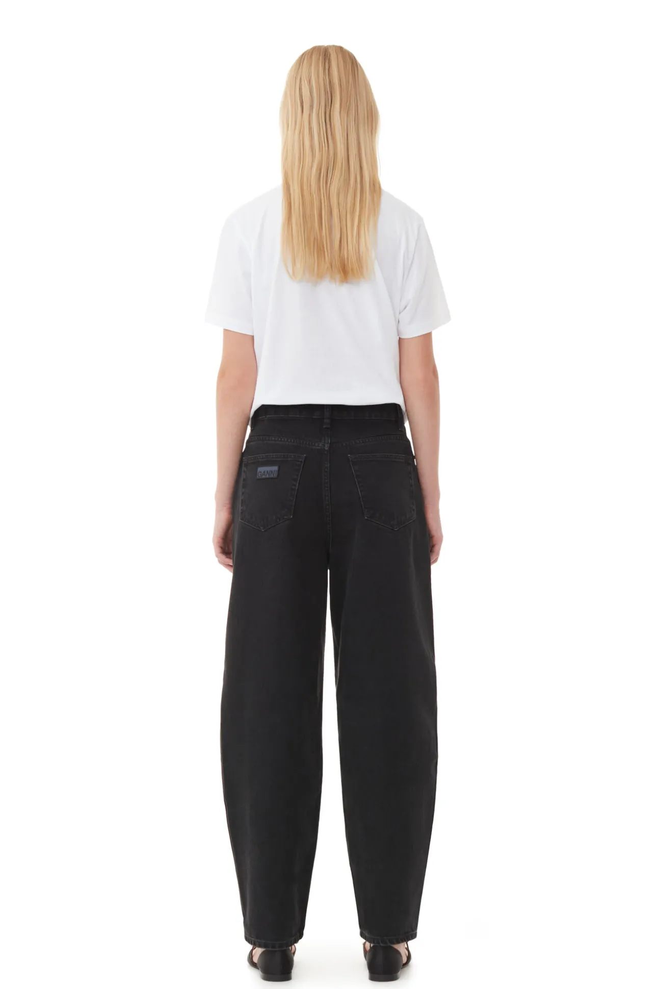 Fashion GANNI Stary Jeans Washed Black/Black