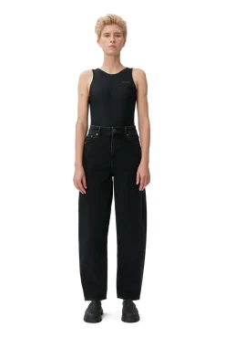 Fashion GANNI Stary Jeans Washed Black/Black